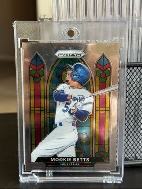 Panini Prizm Mookie Betts Trading Card - Blue, White, Silver, Gold